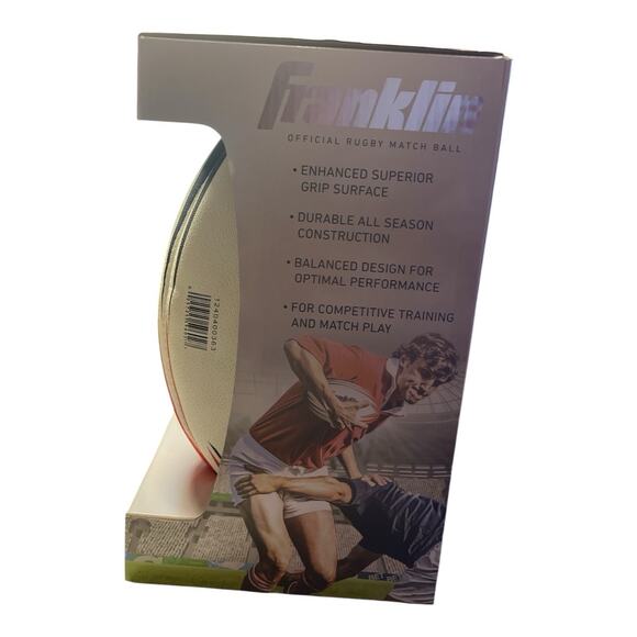 Franklin Sports 5000 Official Rugby Ball DC2442 Size 5 New Factory Sealed - Picture 3 of 4